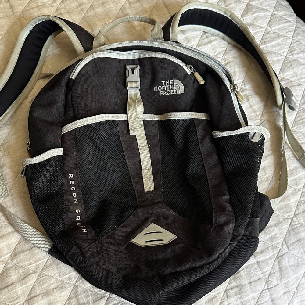 The North Face Black and Gray Kid’s Backpack